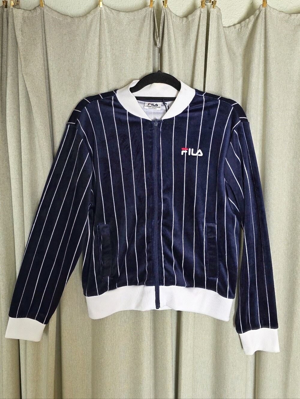 FILA Women's Pinstripe Bomber